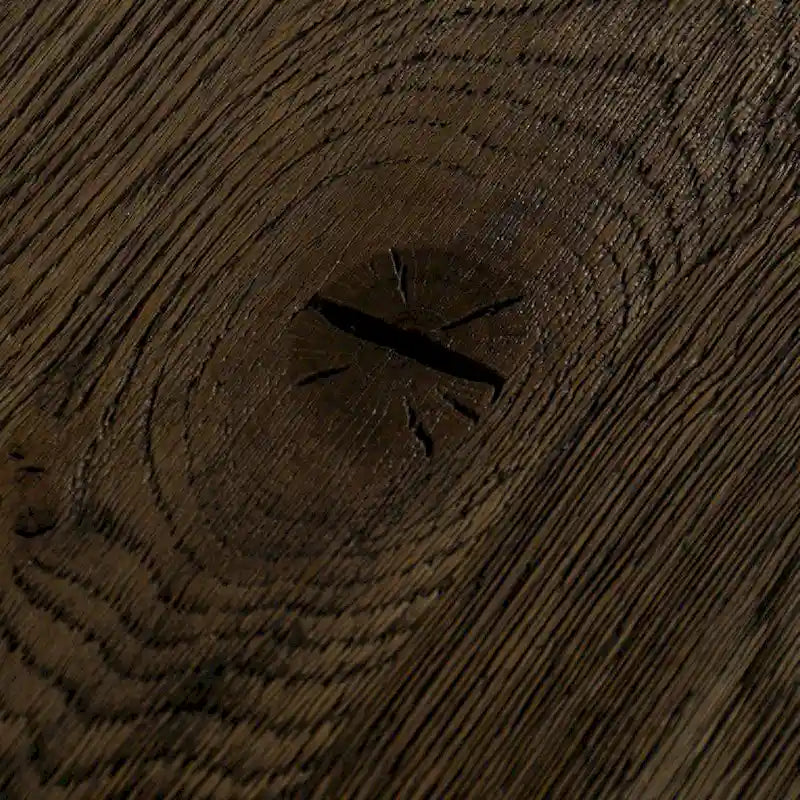 Table à manger rectangulaire avec piètement en béton – Marron/Gris, Style Moderne, 10 places