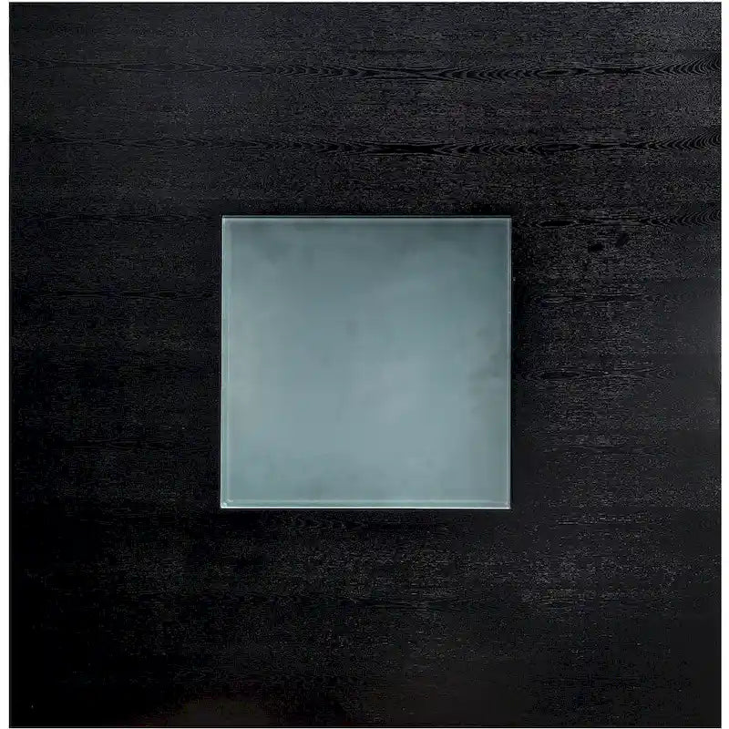 Table de salle à manger LED lumineuse hauteur comptoir – Noire, style contemporain, 4 places