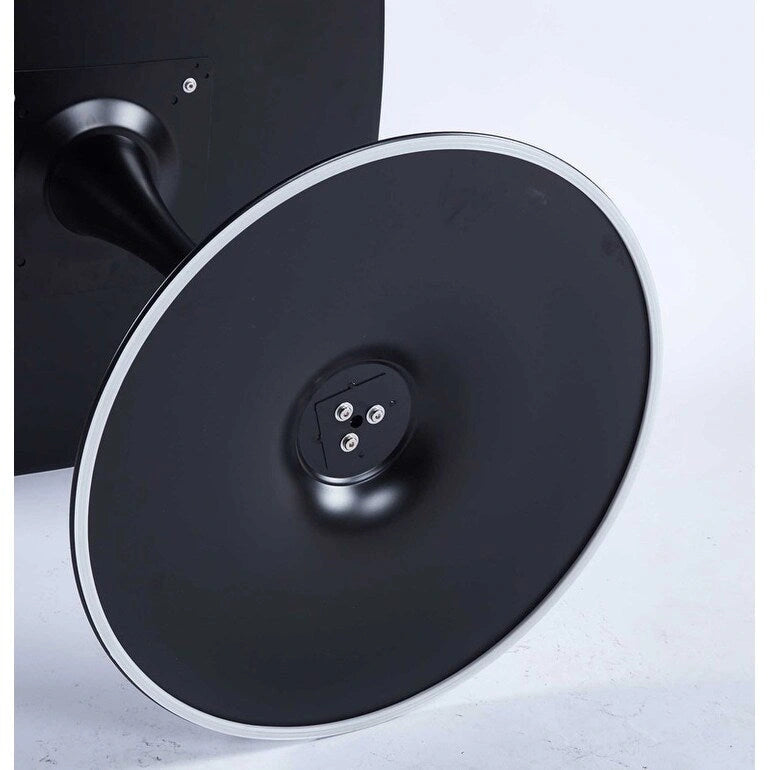 Table à manger carrée avec pied central rond – Noir mat / Marron mat / Blanc mat, style moderne, 2 à 4 places