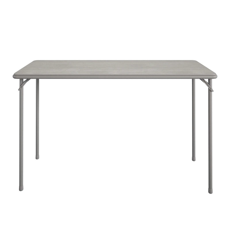 Table pliante à plateau vinyle – Noire, rectangulaire, individuelle