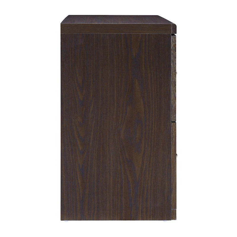 Classeur latéral à 2 tiroirs avec serrure – Expresso / Naturel / Blanc / Noir, Simple