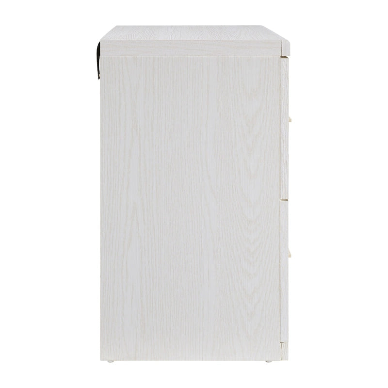 Classeur latéral à 2 tiroirs avec serrure – Expresso / Naturel / Blanc / Noir, Simple