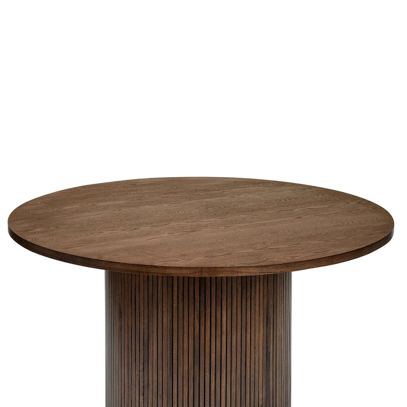 Table à manger ronde – Chêne, Style contemporain, 4 places