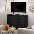 Commode à 9 tiroirs – Noir / Blanc / Bleu marine, Style moderne, Individuel