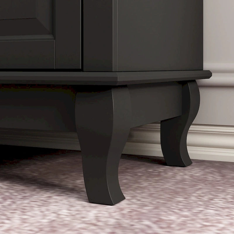 Commode à 9 tiroirs – Noir / Blanc / Bleu marine, Style moderne, Individuel