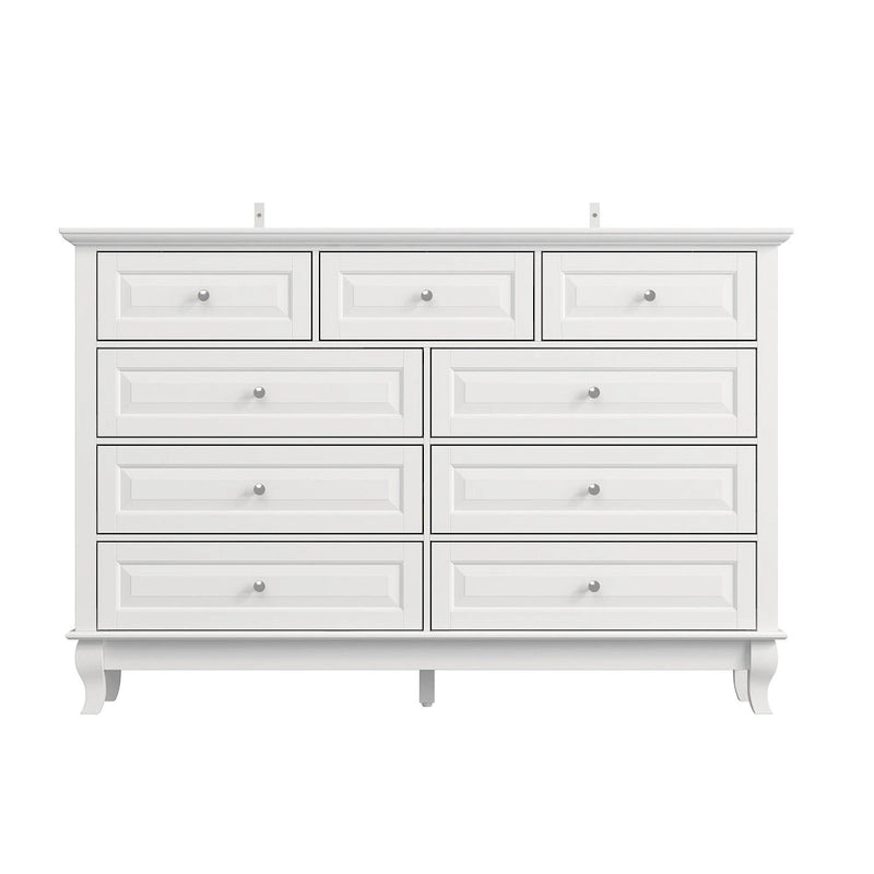 Commode à 9 tiroirs – Noir / Blanc / Bleu marine, Style moderne, Individuel