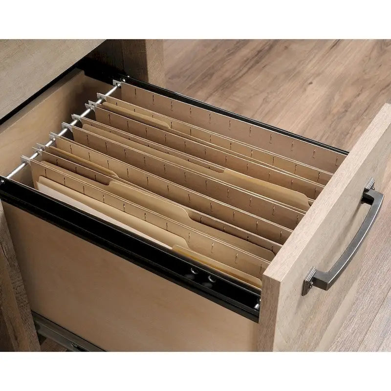 Bureau à tiroirs - Noir, style rustique, une place