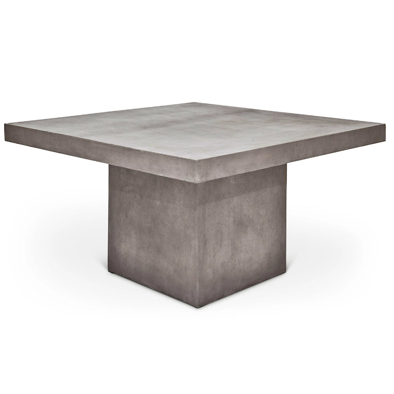 Table à manger carrée hauteur comptoir – Gris foncé, style industriel, 4 places