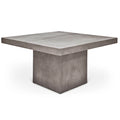 Table à manger carrée hauteur comptoir – Gris foncé, style industriel, 4 places