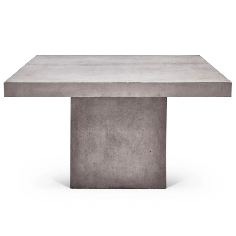 Table à manger carrée hauteur comptoir – Gris foncé, style industriel, 4 places