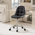 Chaise de bureau sans accoudoirs – Noir/Blanc, style moderne, individuelle