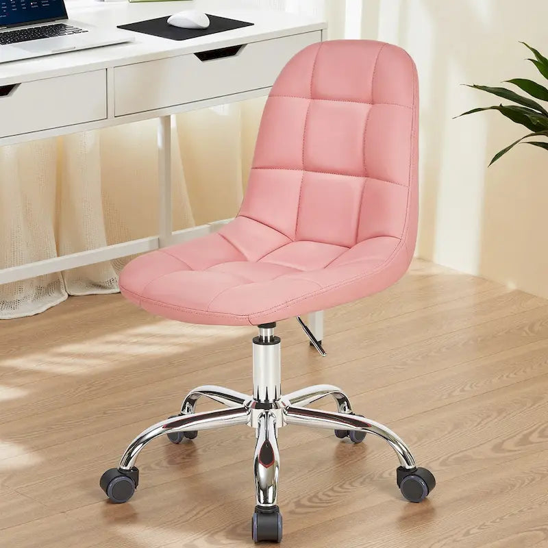 Chaise de bureau sans accoudoirs – Noir/Blanc, style moderne, individuelle