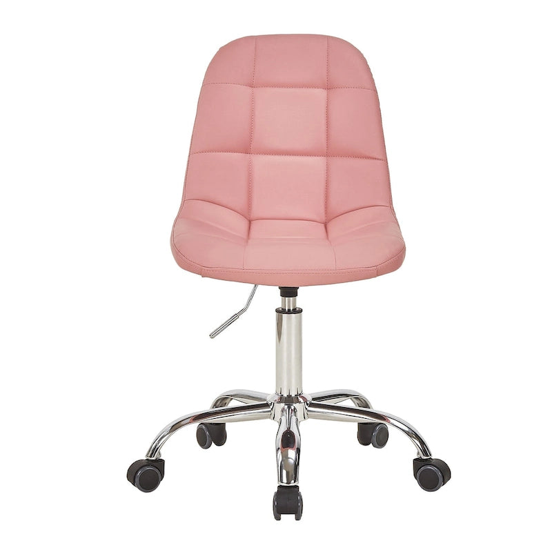 Chaise de bureau sans accoudoirs – Noir/Blanc, style moderne, individuelle