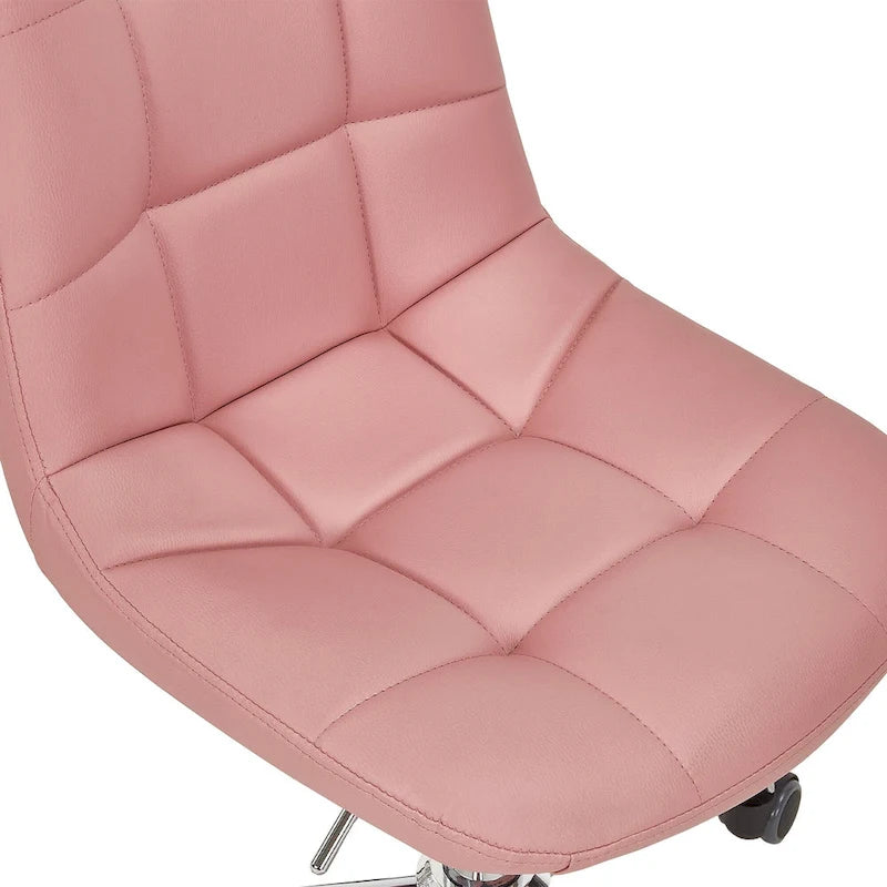 Chaise de bureau sans accoudoirs – Noir/Blanc, style moderne, individuelle
