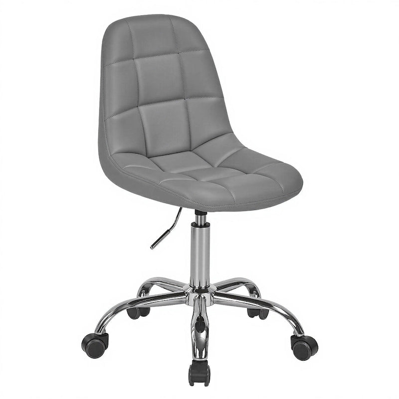 Chaise de bureau sans accoudoirs – Noir/Blanc, style moderne, individuelle