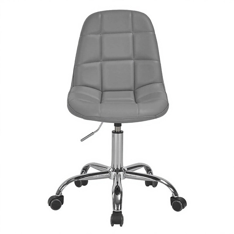 Chaise de bureau sans accoudoirs – Noir/Blanc, style moderne, individuelle