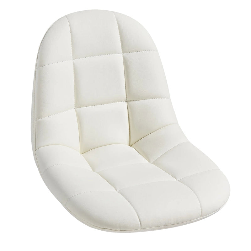Chaise de bureau sans accoudoirs – Noir/Blanc, style moderne, individuelle