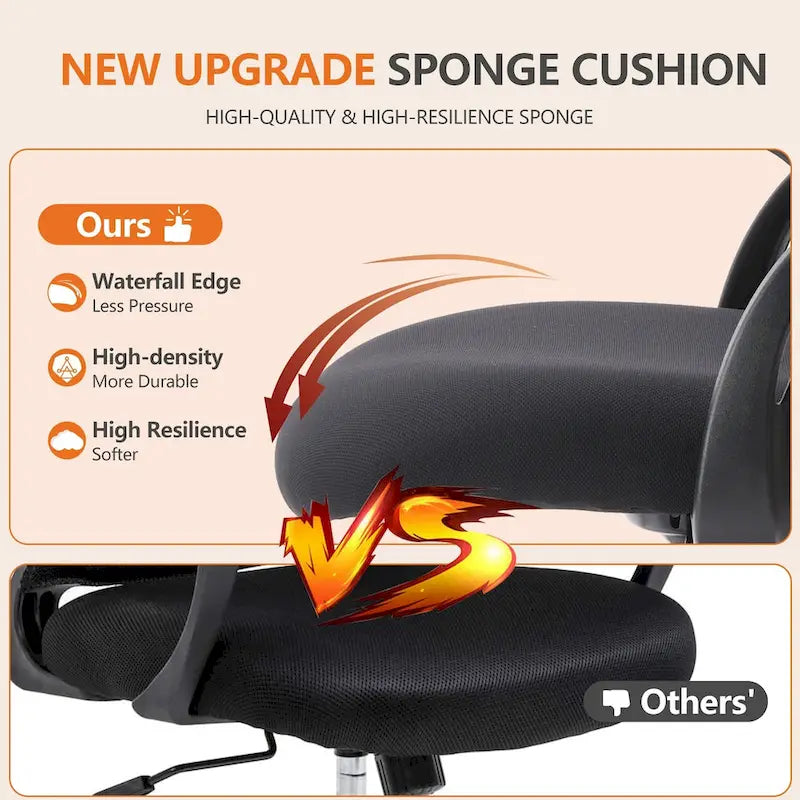 Chaise de dessinateur haute avec accoudoirs relevables – Gris/Noir, Ergonomique, Simple