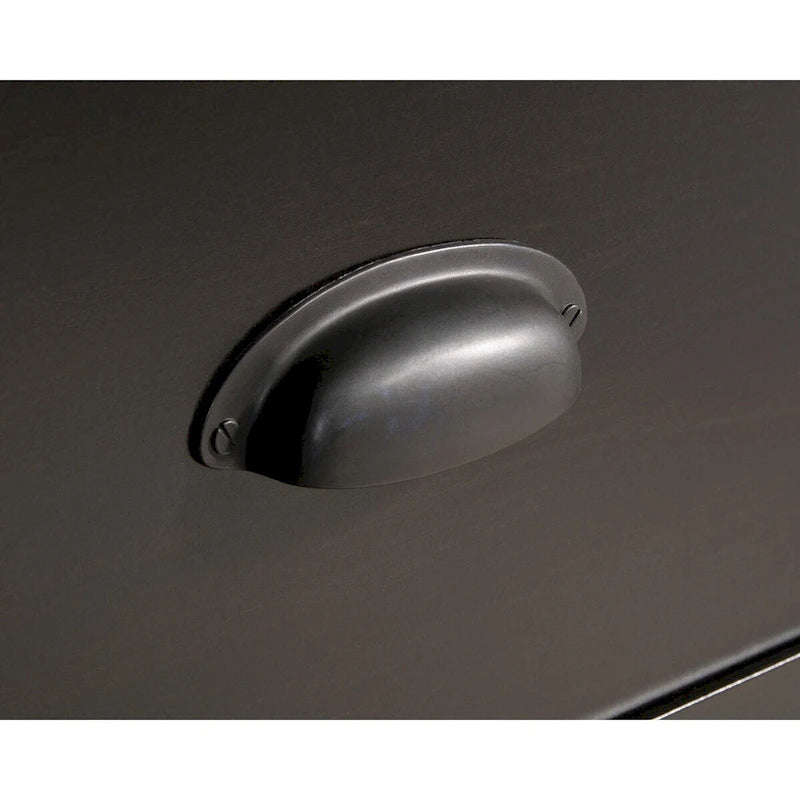 Classeur latéral à 2 tiroirs – Noir antique / Blanc cassé, style classique, simple
