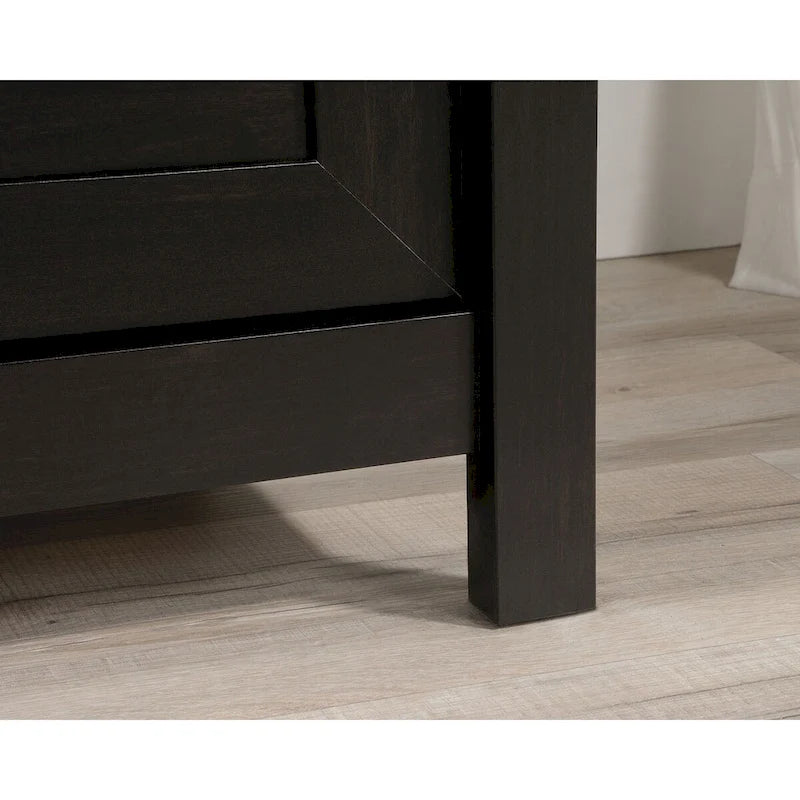 Classeur latéral à 2 tiroirs – Noir antique / Blanc cassé, style classique, simple