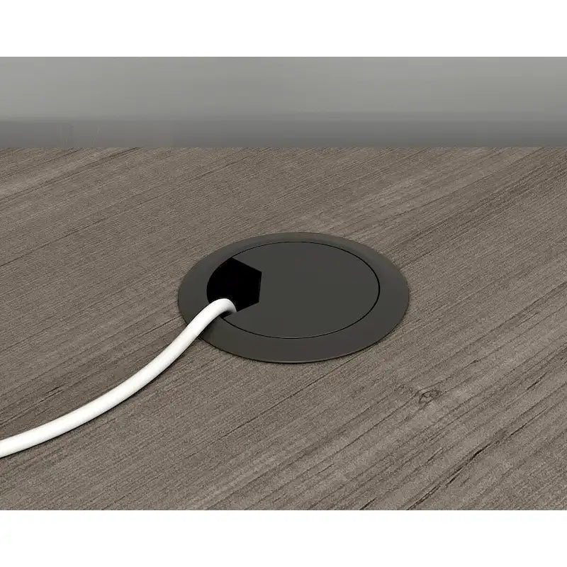 Bureau d'angle avec étagères ouvertes – Acajou épicé, peu encombrant, simple